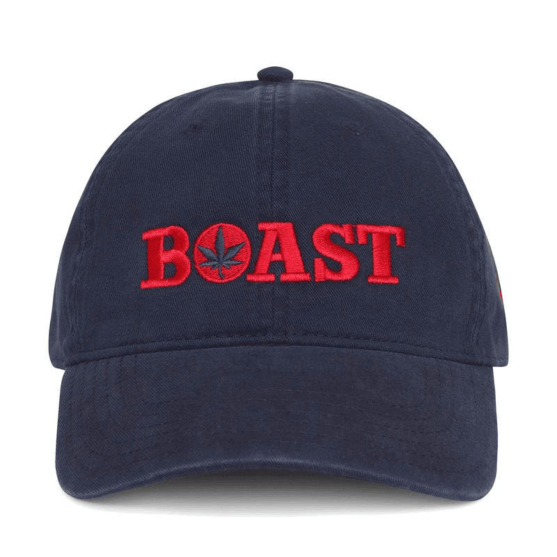 BOAST Dad Hat Navy Red