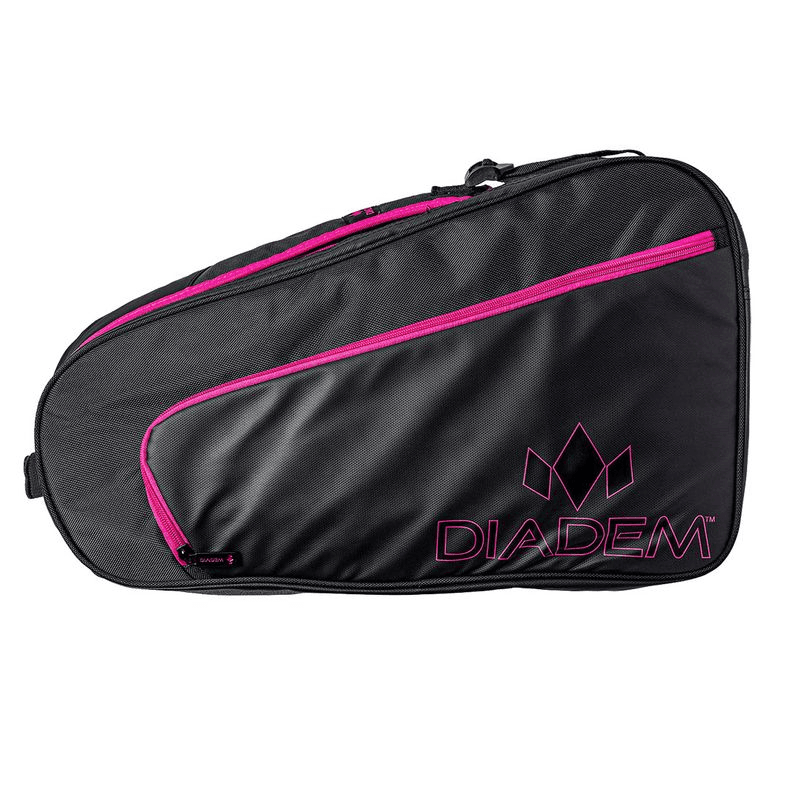 Diadem pickleball bag in black and pink
