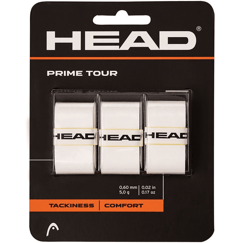 HEAD Prime Tour Overgrip White 3-Pack