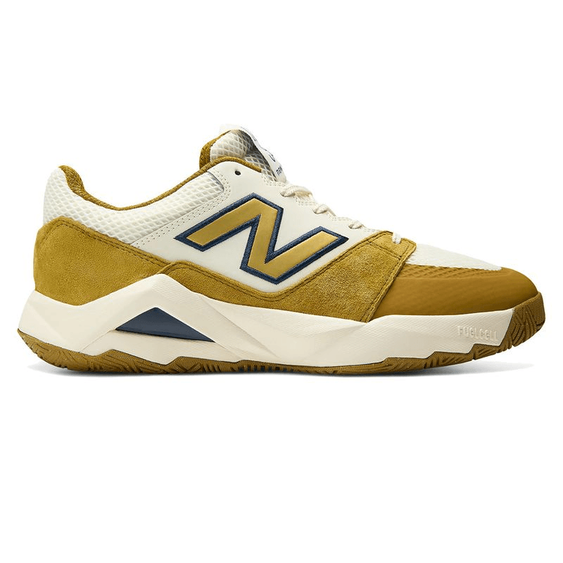 New Balance Coco Delray Mens Tennis Shoe 2E Width White Yellow