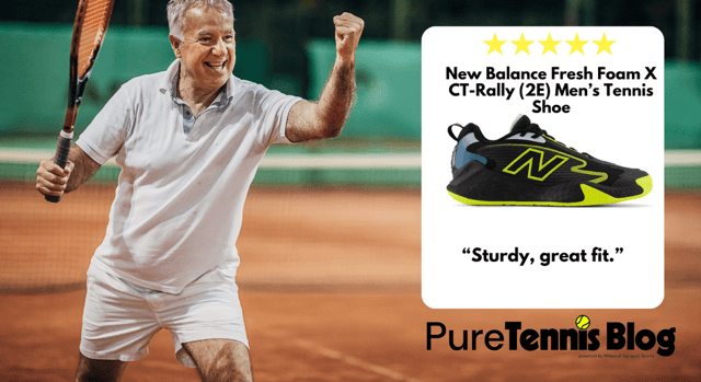New Balance Fresh Foam X CT-Rally (2E) Mens Tennis Shoes