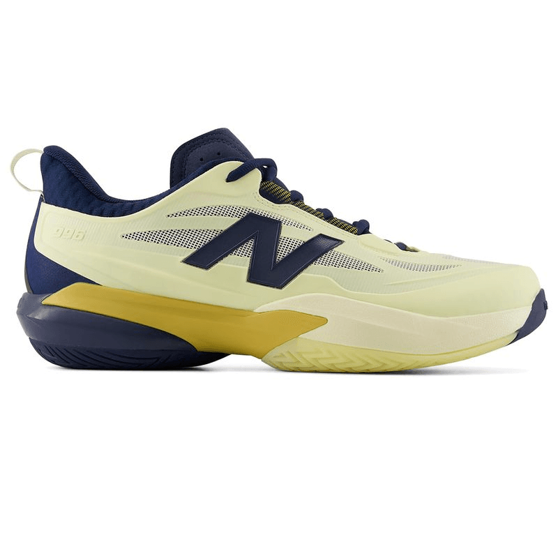New Balance FuelCell 996v7 Mens Tennis Shoe D Width Yellow Navy