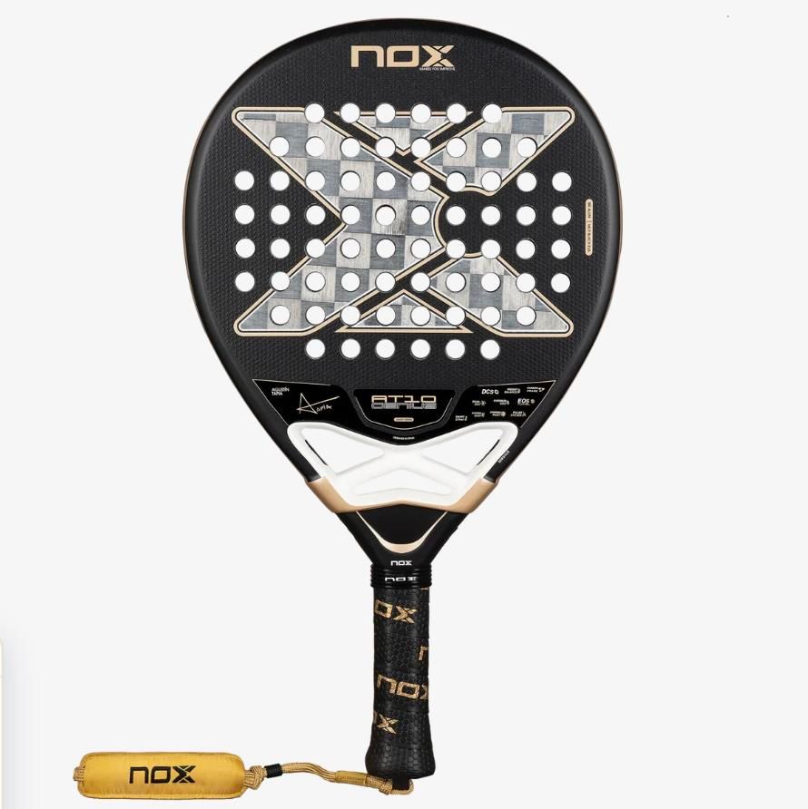 NOX AT10 Genius 18K Alum padel racket black gold