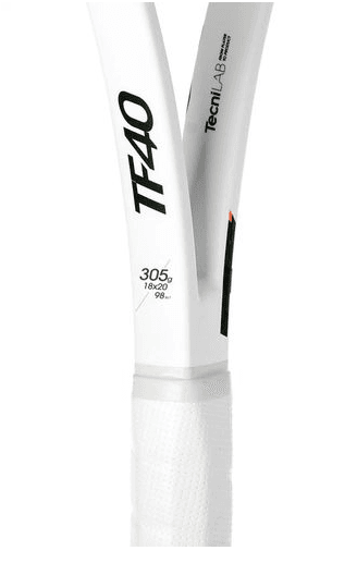 Tecnifibre TF40 305 18x20 Tennis Racquet White Black Green