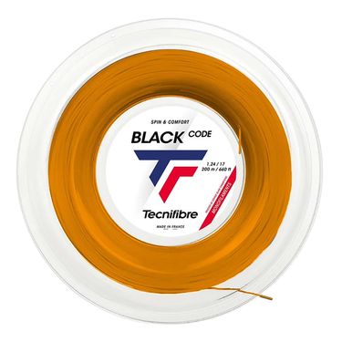 Tecnifibre Black Code 17g (1.24mm) Tennis String REEL (660) Fire 04RBL124XRimage