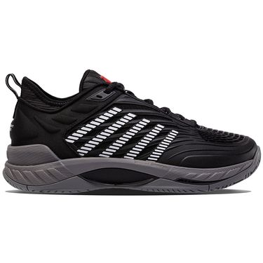 K-Swiss Hypercourt Supreme 2 Mens Tennis Shoe Black/Steel Gray/Firey Red 09071 038
image