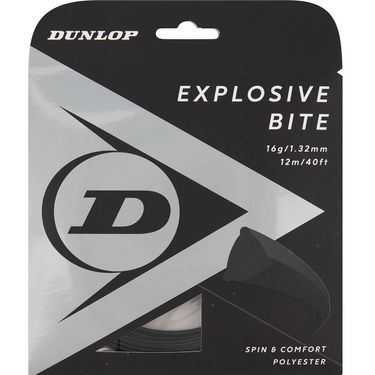Dunlop Explosive Bite 16g Black Tennis String