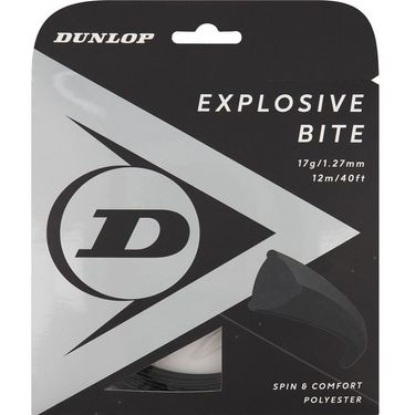 Dunlop Explosive Bite 17g Black Tennis String