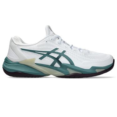 Asics Court FF3 Mens Tennis Shoe White/Foggy Teal 1041A370 107image