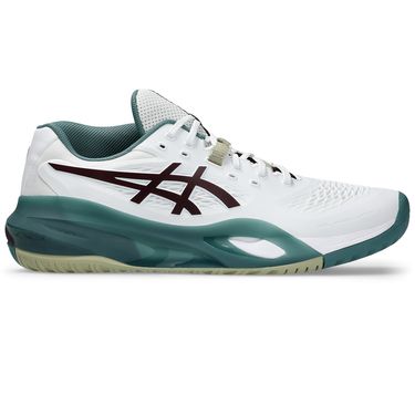 Asics Resolution X Mens Wide Tennis Shoe White/Dark Aubergine 1041A487 104image