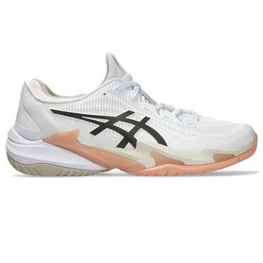 Asics Court FF 3 Womens Tennis Shoe White/Black Coffee 1042A220 108image