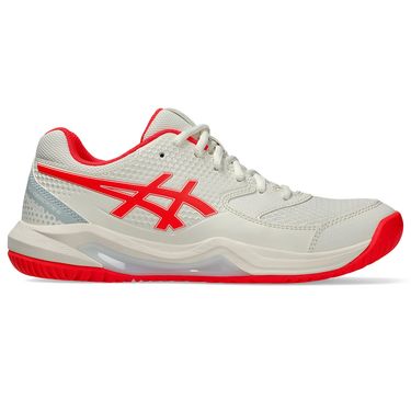 Asics Gel Dedicate 8 Womens Pickleball Shoe Cream/Flash Red 1042A236 103
image