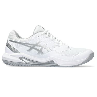 Asics Gel Dedicate 8 Womens Tennis Shoe White/Pure Silver 1042A237-101
image