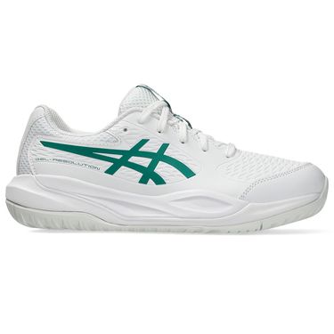 Asics Gel Resolution X Junior Tennis Shoe White/Pitch Green 1044A081 101
image