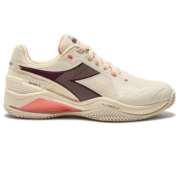 Diadora Blushield Torneo 3 AG Womens Clay Tennis Shoe Whisper White/Maroon/Desert Flower 181469 C0184
image