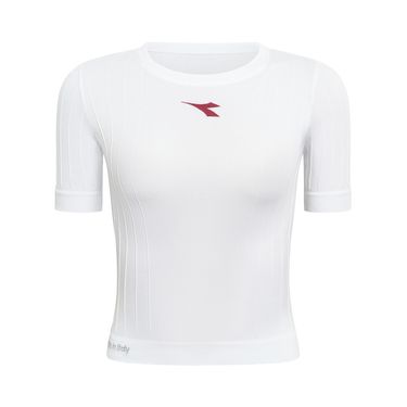 Diadora Stratouno Short Sleeve Top Womens Optical White 182753 20002image