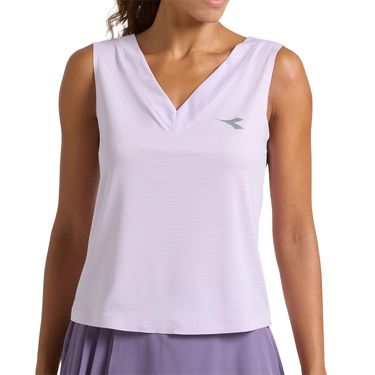 Diadora Fibrazero V Neck Tank Top Womens Violet Orchid 183202 55195image