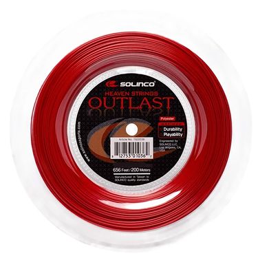 Solinco Outlast 17g (1.20mm) Tennis String Reel Red 1920035image