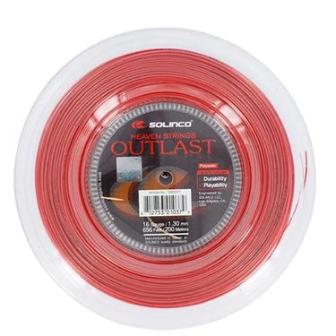 Solinco Outlast 16G Red Tennis String REEL