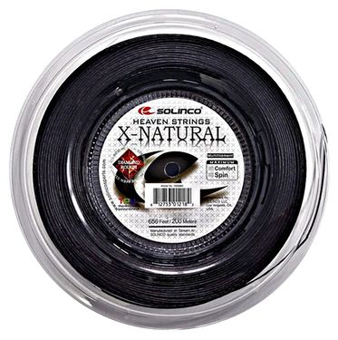 Solinco X Natural 16g (1.30mm) Tennis String REEL (656) Black 1920084image