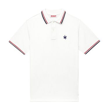 Boast 1983 Tipped Pique Polo Mens White/Red/Navy 1P1983T WHT
image