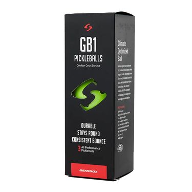 Gearbox GB1 Neon Green 3 Pack Pickleballs