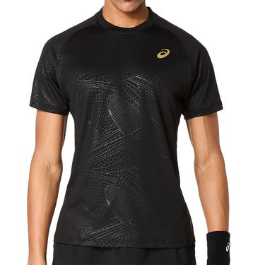 Asics Match Short Sleeve Shirt Mens Performance Black 2041A320 001
image
