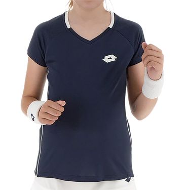 Lotto Girls Squadra II Short Sleeve Top Navy Blue 215443 1CI
image