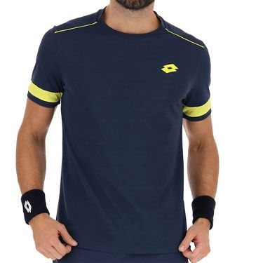 Lotto Superrapida Tee Mens Dark Denim/Acid Yellow 215508 9AP
image