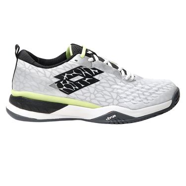 Lotto Raptor Hyperpulse 100 SPD Mens Tennis Shoe All White/All Black/Sharp Green 215623 9ZB
image