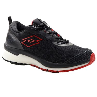 Lotto Volata Hyperpulse 100 Mens Running Shoe All Black/Flame Red 216303 2DN
image