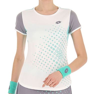 Lotto Top IV Tee 1 Womens Bright White/Green 217348 9AL
image