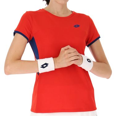 Lotto Squadra III Short Sleeve Top Womens Flame Red 218795 0C4
image