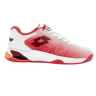 Lotto Mirage 100 Speed Womens Tennis Shoe All White/Grenadine/Nectarine 218995 9ZO
image