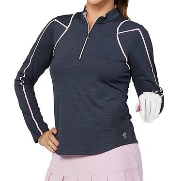 Sofibella Shades of Pink 1/4 Zip Long Sleeve