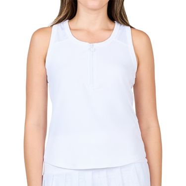 Sofibella White Lotus Racerback Tank Top