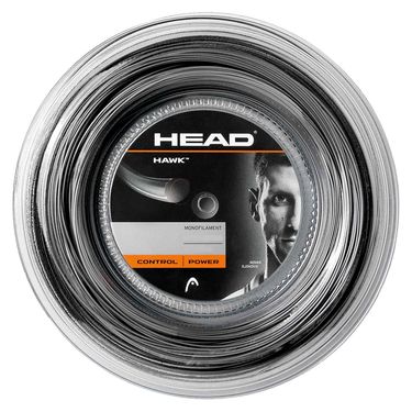 Head Hawk 17G Black Tennis String REEL