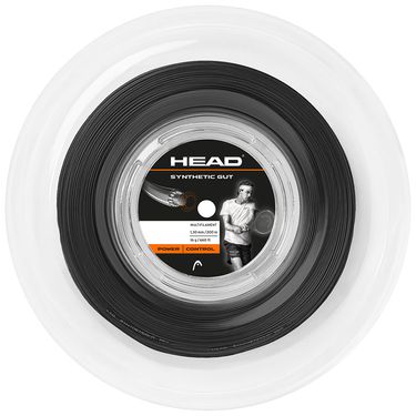 Head Synthetic Gut 16G Black Tennis String REEL