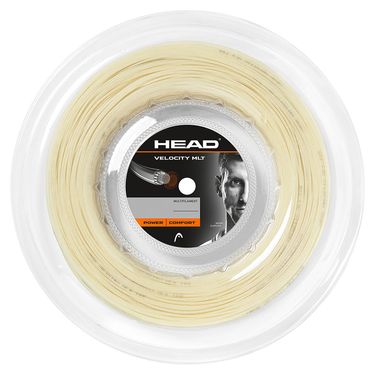Head Velocity MLT 17g (1.25mm) Tennis String REEL (660) Natural 281414 17NT
image