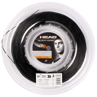 Head Velocity MLT Power 17G Black Tennis String REEL