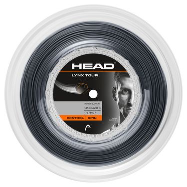 Head Lynx Tour 17G Black Tennis String REEL