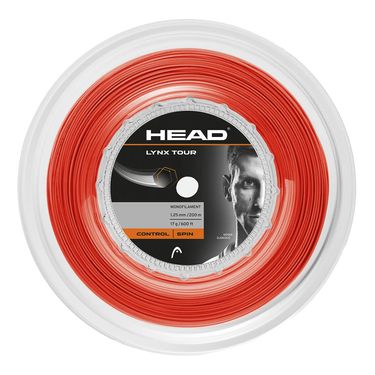 Head Lynx Tour 17g (1.25mm) Tennis String REEL (660) Orangeimage