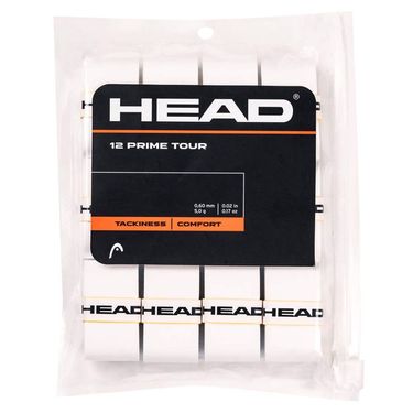 Head Prime Tour White Overgrip - 12 Pack