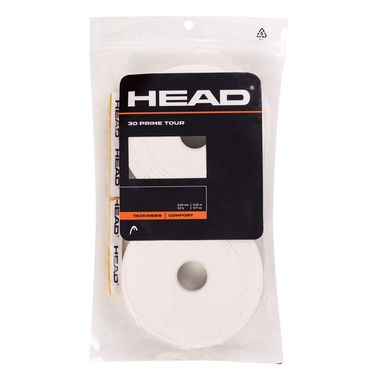 Head Prime Tour White Overgrip - 30 Pack