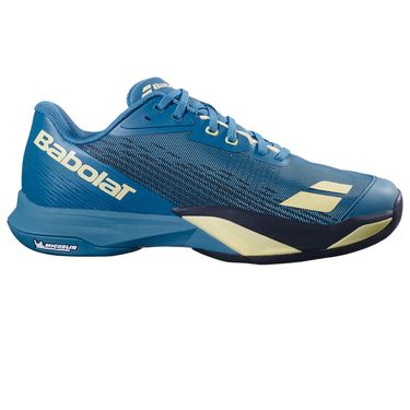 Babolat Jet Mach 4 All Court Mens Tennis Shoe Blue/Lime Yellow 30F26629B 4152image