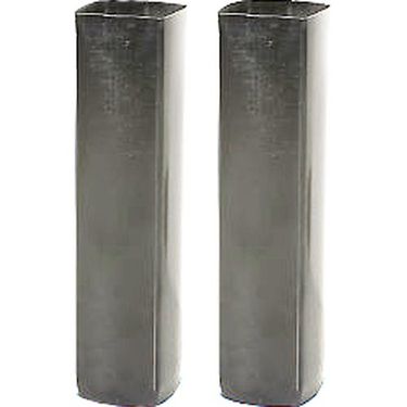 Galvanized Steel Net Post Ground Sleeves For 3 Inch Square Net Posts 1 Pair