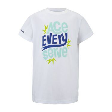 Babolat Exercise Cotton Boys Tee Shirt White 4BS26444 1000image