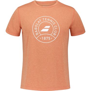 Babolat Exercise Graphic Tee Shirt Mens Vibrant Orange Heather 4MTF017 6020
image