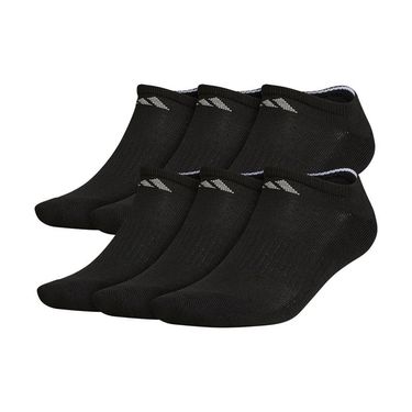 adidas Mens Athletic Cushioned No Show Sock 6 Pack - Black/Aluminum
image