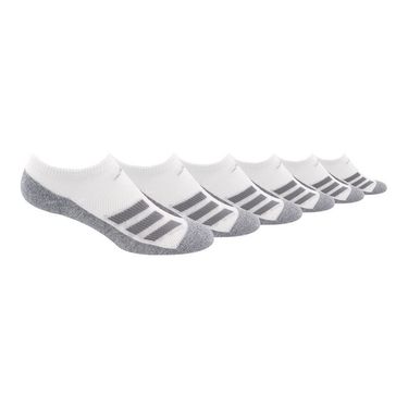adidas Cushioned Angle Stripe Junior No Show Sock (6 Pack)
